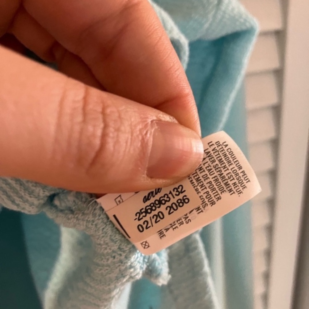 aerie Pastel Blue Crewneck Oversized Sweatshirt - Picture 3 of 8